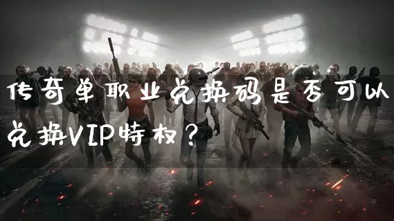 传奇单职业兑换码是否可以兑换VIP特权？_https://www.chenguangyuan.com_刚开一秒_第1张